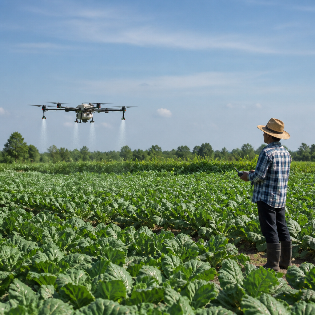 เปิดแปลงเกษตรกรยุคใหม่ที่ใช้ Smart Farming ผ่าน Agricultural Drone พ่นชีวภัณฑ์แทนยาฆ่าแมลงจนได้ใบรับรองเกษตรอินทรีย์ในปีเดียว